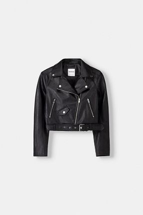 کاپشن مشکی زنانه Relaxed Bershka - کد 883462410