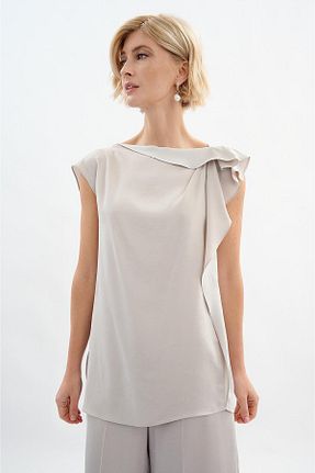 بلوز قهوه ای زنانه رگولار Escada - کد 878951789