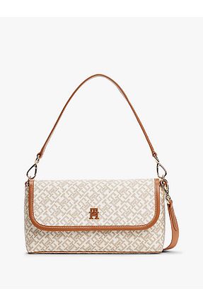 کیف دستی خاکی زنانه چرم خالص Tommy Hilfiger - کد 878966544