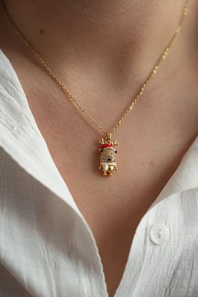 گردنبند استیل ( فولاد ) طلائی زنانه استیل ضد زنگ Ladies&Gentlemen - کد 878966791