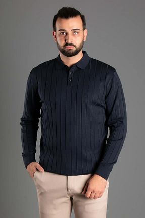 پلیور سرمه ای مردانه ساده COONLESS - کد 878962450
