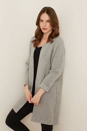 پلیور طوسی زنانه ساده Naramaxx - کد 683016515