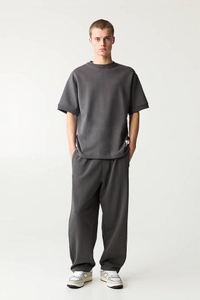 شلوار طوسی مردانه پنبه ای Pull & Bear - کد 878981187