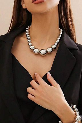 گردنبند جواهر زنانه فلزی New Obsessions - کد 878980821