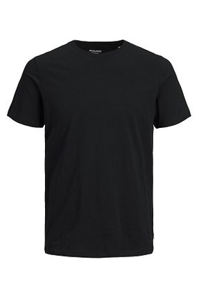 تیشرت مشکی مردانه یقه دوچرخه Jack & Jones - کد 35546068