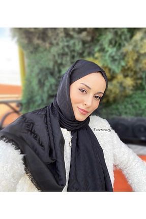 شال مشکی زنانه کشمیر Tasarım - کد 878993346