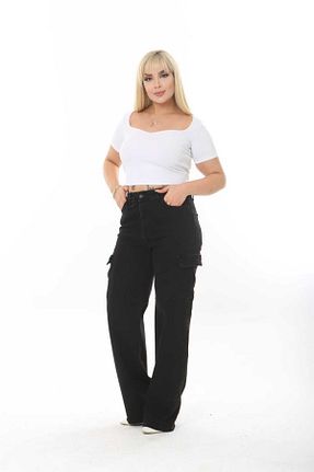 شلوار مشکی زنانه جین ASSO - کد 878993755