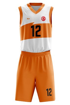 لباس فرم بسکتبال نارنجی زنانه ACR Giyim Tekstil Forma Baskı - کد 788152384