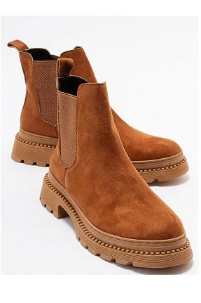 بوت / نیم بوت قهوه ای زنانه پاشنه تخت ARTSHOES - کد 878991486