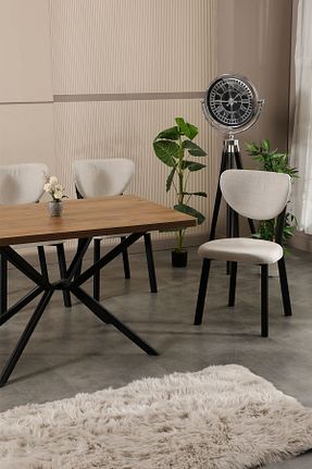ست میز آشپزخانه بژ فلزی VIANEM - کد 879007208