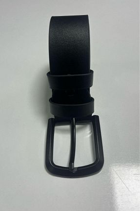 کمربند مشکی مردانه چرم مصنوعی Madmext - کد 815137341