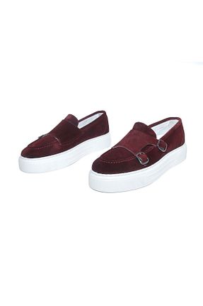کفش کژوال زرشکی مردانه جیر GROZ STORE - کد 879013344