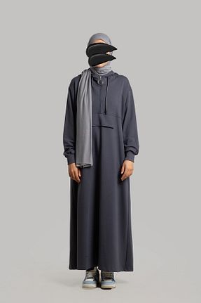 لباس حجاب آبی زنانه اورسایز Emare - کد 879014613