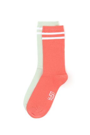 جوراب صورتی زنانه Soket çorap U.S. Polo Assn. - کد 879015172