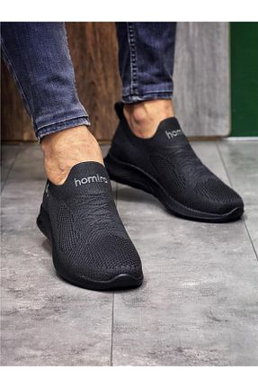 کفش اسنیکر مشکی زنانه بدون بند homiro - کد 834376746
