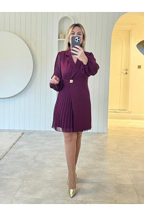 لباس زرشکی زنانه بافتنی SEDA KOYUTÜRK - کد 879020630