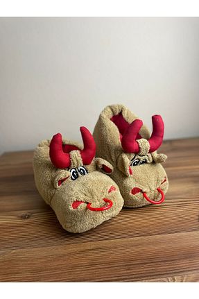 پاندوف قهوه ای زنانه مخملی PABUŞ STORE - کد 879046401