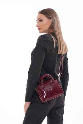 کیف دوشی زرشکی زنانه چرم مصنوعی Dadacuq - کد 879041570