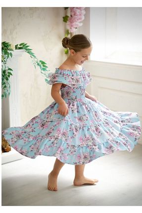 لباس آبی بچه گانه بافتنی Stil Burada - کد 870841157
