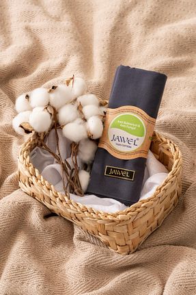 شال طوسی زنانه پنبه ای JAWEL - کد 879061588