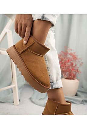 بوت / نیم بوت قهوه ای زنانه جیر eymen pabuc - کد 879060430