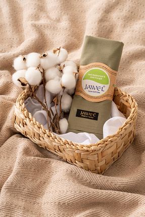شال سبز زنانه پنبه ای JAWEL - کد 879063167