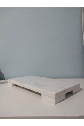 کاسه و بشقاب دکوراتیو سفید Mermer Başakmarble - کد 879065312