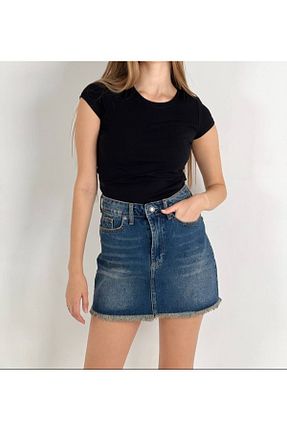 دامن آبی زنانه جین Butik - کد 879069703