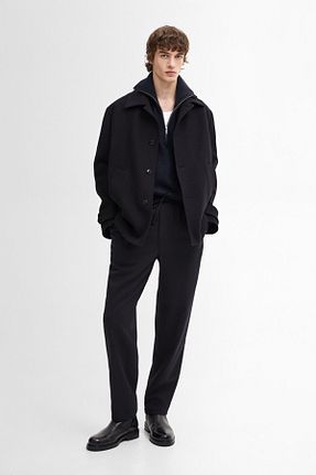 شلوار سرمه ای مردانه پنبه ای Massimo Dutti - کد 465047534
