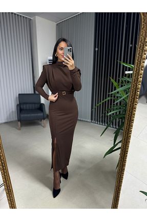 لباس قهوه ای زنانه بافتنی Genel Markalar - کد 879081441