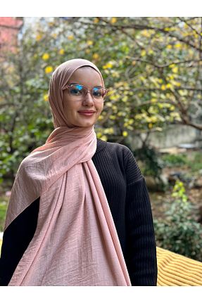 شال صورتی زنانه پنبه ای shalby - کد 879107519