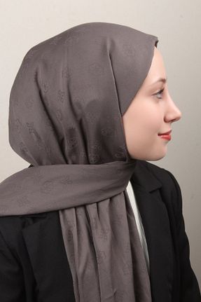 شال قهوه ای زنانه پنبه ای Pierre Cardin - کد 879103880