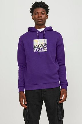 سوئیشرت بنفش مردانه چاپی Jack & Jones - کد 776819781