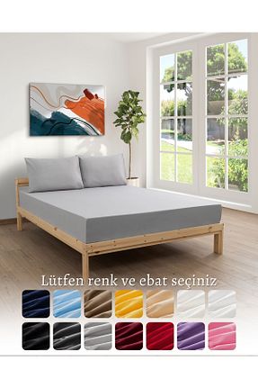 ست ملحفه دونفره طوسی پنبه ای MODELHOME - کد 152968242