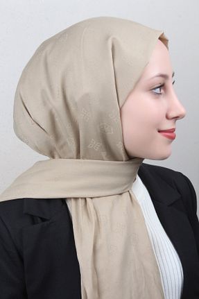 شال قهوه ای زنانه پنبه ای Pierre Cardin - کد 879103887
