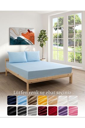 ست ملحفه دونفره آبی پنبه ای MODELHOME - کد 158373542