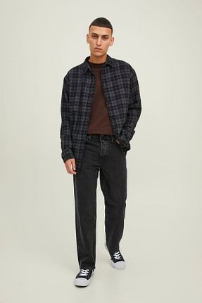 شلوار جین مشکی مردانه رگولار Jack & Jones - کد 379355085
