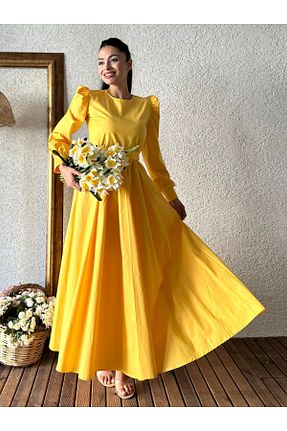 لباس حجاب زرد زنانه رگولار KÜÇÜĞÜM BUTİK - کد 852685545
