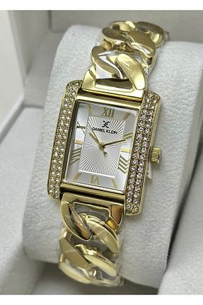 ساعت مچی طلائی زنانه 31-35 میلی متر Daniel Klein - کد 879196097