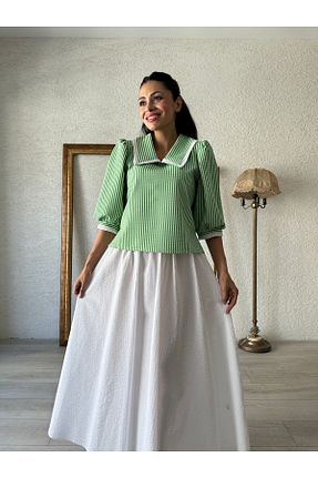 بلوز سبز زنانه رگولار KÜÇÜĞÜM BUTİK - کد 850390223