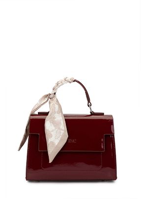 کیف دوشی زرشکی زنانه چرم مصنوعی Tamer Tanca - کد 879181040