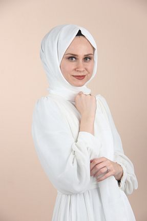 شال سفید زنانه پلی استر Sima - کد 744747984
