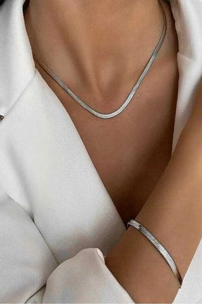 گردنبند جواهر صورتی زنانه استیل ضد زنگ Alze Beauty - کد 879207351