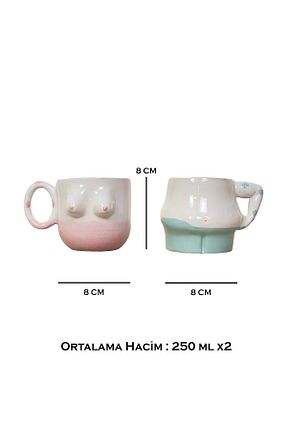 لیوان آب آبی سرامیک Hulganz - کد 879015481