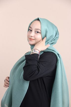 شال سبز زنانه پنبه پلی استر Siyane - کد 732798859
