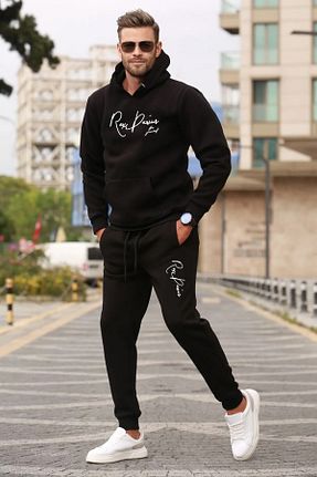 ست بالاتنه و پائین تنه مشکی زنانه بافتنی Rex Darius - کد 813442866