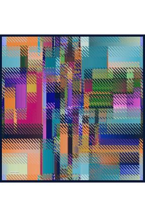 روسری نارنجی 90 x 90 Valentino Orlandi - کد 879213660