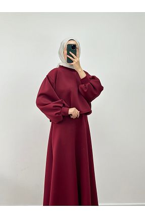 ست بالاتنه و پائین تنه زرشکی زنانه پلی استر CHUL - کد 879222102