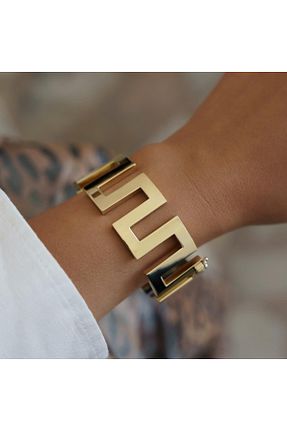 دستبند طلا رنگی زنانه 14 عیار ALTINTAŞ KUYUMCULUK - کد 879241316