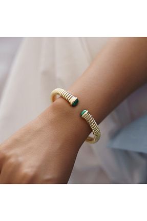 دستبند طلا رنگی زنانه 14 عیار ALTINTAŞ KUYUMCULUK - کد 879241181